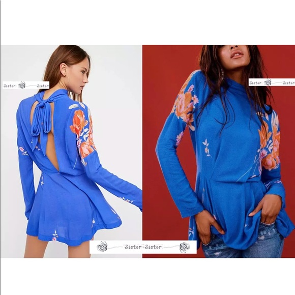 free people Gemma printed mock turtleneck - Picture 4 of 7